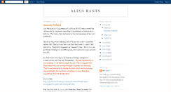 Desktop Screenshot of alienrants.blogspot.com