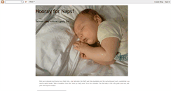 Desktop Screenshot of hoorayfornaps.blogspot.com