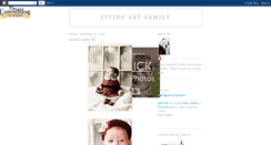 Desktop Screenshot of livingartfamily.blogspot.com