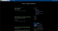 Desktop Screenshot of bizzyourworld.blogspot.com