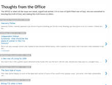 Tablet Screenshot of office-thoughts.blogspot.com