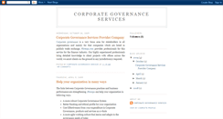 Desktop Screenshot of corporate-governance-services.blogspot.com