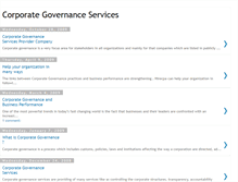 Tablet Screenshot of corporate-governance-services.blogspot.com