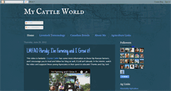 Desktop Screenshot of mycattleworld.blogspot.com