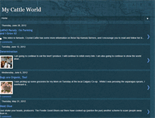 Tablet Screenshot of mycattleworld.blogspot.com