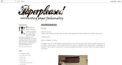 Desktop Screenshot of paperpleased.blogspot.com