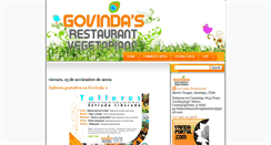 Desktop Screenshot of govindasrestaurant.blogspot.com