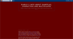 Desktop Screenshot of diablo2-info.blogspot.com