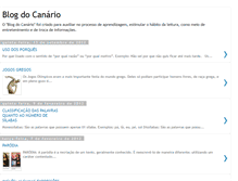 Tablet Screenshot of canariosver.blogspot.com