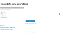 Tablet Screenshot of nawtslifemotacosmeticos.blogspot.com