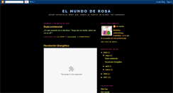 Desktop Screenshot of elmundoderosa.blogspot.com