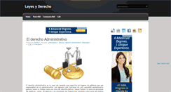 Desktop Screenshot of leyesyderecho.blogspot.com