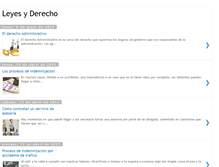 Tablet Screenshot of leyesyderecho.blogspot.com