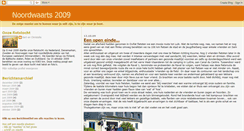 Desktop Screenshot of noordwaarts2009.blogspot.com