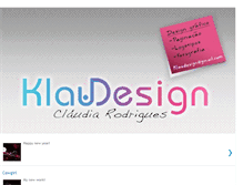 Tablet Screenshot of klaudesign.blogspot.com