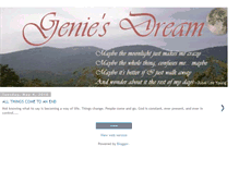 Tablet Screenshot of geniesdream.blogspot.com