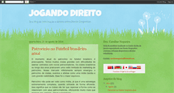 Desktop Screenshot of jogandodireito.blogspot.com