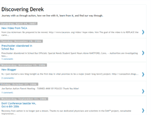 Tablet Screenshot of discoveringderek.blogspot.com
