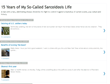 Tablet Screenshot of 15yearsofmysarcoidlife.blogspot.com