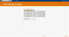 Desktop Screenshot of aofcikmissorular.blogspot.com