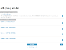 Tablet Screenshot of aofcikmissorular.blogspot.com