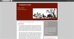 Desktop Screenshot of o-pequeno-ourico.blogspot.com