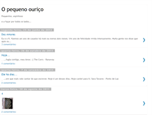 Tablet Screenshot of o-pequeno-ourico.blogspot.com