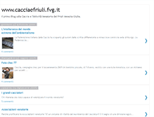 Tablet Screenshot of cacciaefriuli.blogspot.com