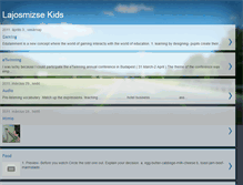 Tablet Screenshot of lajosmizsekids.blogspot.com