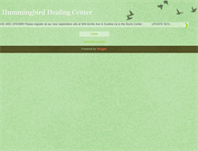 Tablet Screenshot of hummingbirdhealingcntr.blogspot.com