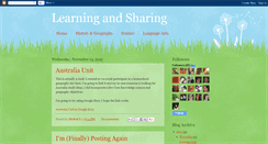 Desktop Screenshot of learningsharingcaring.blogspot.com