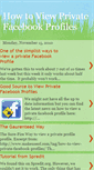 Mobile Screenshot of howtoview-private-facebook-profiles.blogspot.com