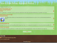 Tablet Screenshot of howtoview-private-facebook-profiles.blogspot.com