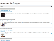 Tablet Screenshot of bewareofthefroggies.blogspot.com