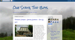 Desktop Screenshot of onestatetwoboys.blogspot.com