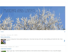 Tablet Screenshot of makingandliving.blogspot.com