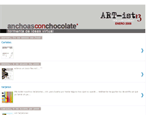 Tablet Screenshot of anchoasconchocolate.blogspot.com