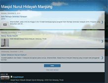Tablet Screenshot of masjid-hidayah.blogspot.com