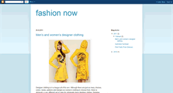 Desktop Screenshot of fashion--now.blogspot.com