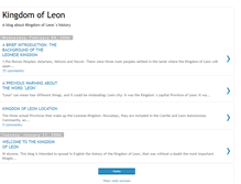 Tablet Screenshot of kingdomofleon.blogspot.com