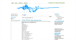 Desktop Screenshot of hacknddl.blogspot.com