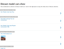 Tablet Screenshot of diecastmodelcarshow.blogspot.com