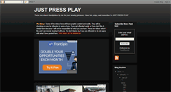 Desktop Screenshot of jusspressplay.blogspot.com