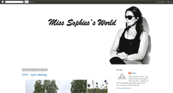 Desktop Screenshot of miss-sophiesworld.blogspot.com