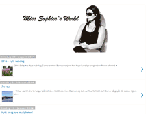 Tablet Screenshot of miss-sophiesworld.blogspot.com