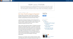 Desktop Screenshot of new2012voter.blogspot.com