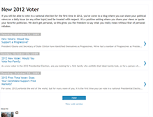 Tablet Screenshot of new2012voter.blogspot.com