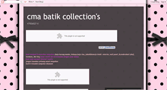 Desktop Screenshot of cmabatikcollections.blogspot.com