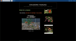 Desktop Screenshot of criaderoparana.blogspot.com