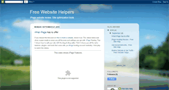 Desktop Screenshot of freewebsitehelpers.blogspot.com